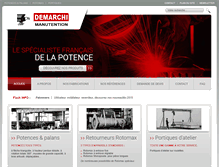 Tablet Screenshot of demarchi-manutention.com